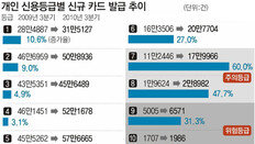 “부탁받아 발급후 방치” 무실적 카드 27%