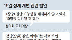 주도권 선점 시동거는 野人, 손학규-정의화… 여소야대 균열 경계하는 野黨