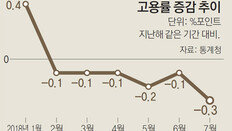 정부는 ‘고용의 양과 질 개선됐다’고 하는데… 실제론 7월 고용률 0.3%P 하락