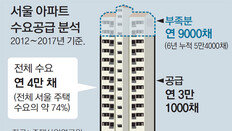 “서울 주택공급 충분?… 아파트 年9000채씩 수요 못미쳐”