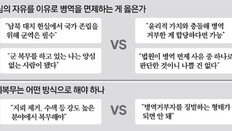 “시대변화 따른 판결 환영” vs “누군 양심 없어 군대갔나”