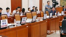 ‘기승전曺’ 국감… 여야 첫날부터 곳곳서 조국의혹 격돌 파행