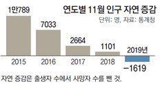 11월 인구 첫 자연감소… 눈앞에 닥친 인구절벽