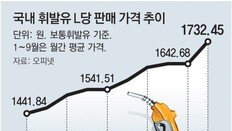 유류세 15% 인하땐 L당 123원 내릴듯