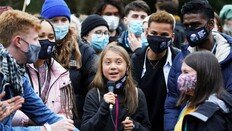 글래스고 집회 참석한 툰베리 “정상들, 행동 없는 약속”