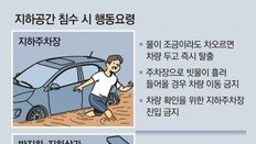 “지하주차장 물 차오르면… 즉시 대피하고 차량 이동금지”