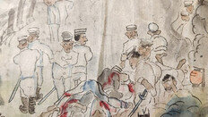 日군경 보는 앞 조선인 학살 장면, 14m 두루마리 그림에 생생