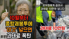 “종량제봉투에 라면봉지 넣으면 과태료 10만원?” 알고보니…