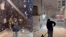 임영웅, 폭설 속 동네 제설 선행 “내 집 앞 눈은 내가 치운다”