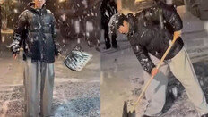 임영웅, 폭설에 삽 들었다…“내 집 앞 눈은 내가 치우자”