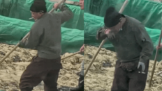 담배 피우며 배추 절이다 침까지….분노 부른 中공장 결국