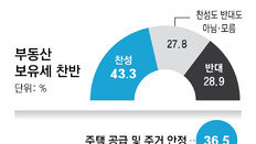 ‘보유세 인상’ 서울시민 찬성 43.3%-반대 28.9%