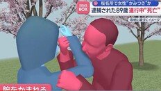 日 벚꽃 명소에서 여성 팔 깨문 노인…연행 도중 사망
