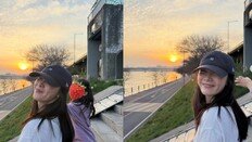 ‘46세 출산’ 최지우, 딸과 노을 산책…따뜻한 일상 공개