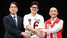 하정우-박민식 vs 한동훈… 2 대 1 난타전 된 ‘부산 토론회’
