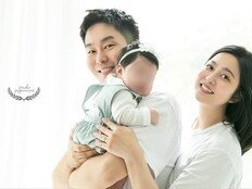 박세영♥곽정욱, 200일 딸과 첫 ‘가족사진’ 공개