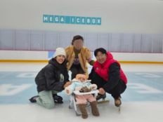 ‘♥손담비’ 이규혁, 8개월 해이와 빙상교실 “아빠가 가르쳐줄게”