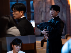 박희순, 사제복 입고 시선 올킬…‘신우석의 도시동화’ 비하인드 컷 공개