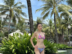 원진서 파격 터졌다, 아찔 비키니…♥윤정수도 상의탈의 [DA★]