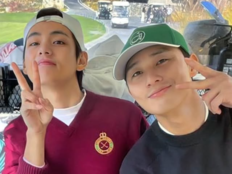 박서준, ‘절친’ 뷔 생일 챙겼다…“Happy V-day”