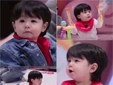 심형탁·하루, 7080 청청 패션 출격…드럼 치고 ‘엉덩이 댄스’까지(슈돌)