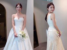 ‘하시4’ 김지영, 임신 맞아?…청순 웨딩드레스 자태에 ‘깜짝’ [DA★]