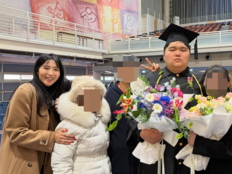 오윤아, 발달 장애 아들 민이 졸업 축하…“멋진 청년 돼” 인사