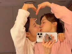 방민아-박진주 女女 뽀뽀…유부녀들의 진한 스킨십+우정