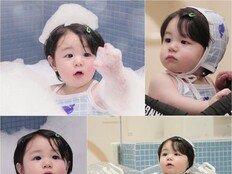 심형탁 아들 하루, 거품 놀이 심쿵…“이모티콘 나와야”(슈돌)