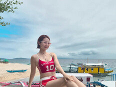 오정연, 43세 맞아? ‘군살 제로’ 아찔한 건강미 [DA★]