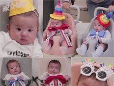 손민수 생일에 화환 된 강단둥이남매…귀여움 폭발(슈돌)