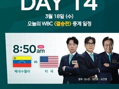 ‘WBC’ 미국vs베네수엘라의 최종전…MBC 생중계 [공식]