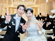 김원훈♥엄지윤, 웨딩 현장 공개…“3천만 원 기부”
