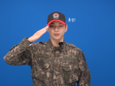“충성!” 강다니엘, 분대장 됐다…군복 입고 깜짝 등장