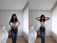 50세 김준희, 란제리도 일상처럼…군살 제로 ‘꾸안꾸’ 룩북