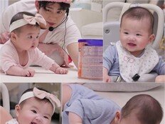 임라라♥손민수 딸 단이, 분유 보더니 뒤집기 성공?…“맘마면 다 해” (슈돌)