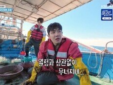 이준·딘딘 “오늘 ‘워크맨’이야?” 멸치털이 조업에 녹다운 (1박 2일)
