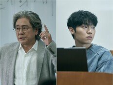 ‘맨 끝줄 소년’ 최민식·최현욱 강렬한 대치 스틸…예측 불가 서스펜스 예고
