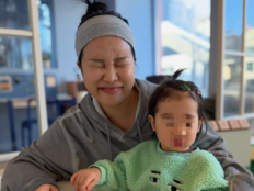 랄랄 어쩌나 “딸 구급차 타고 병원行…턱 봉합·치아 손상”