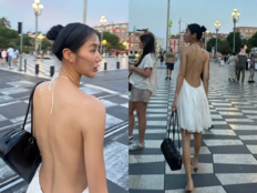 소유, 20kg 빼더니 앙상한 뒤태…백리스 입고 프랑스 활보 [SD셀픽]