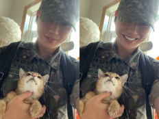강다니엘, ‘특급전사’ 근황…반려묘 앞 여전한 눈웃음 [SD셀픽]