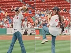 하지원, 韓 배우 최초 MLB 시구…“긴장했지만 뿌듯”