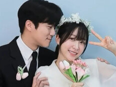 하석진-하니 선남선녀 웨딩드레스 네컷사진…케미 폭발 [DA★]