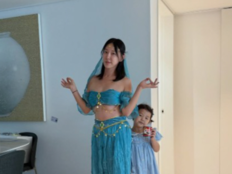 이지혜, 과감한 자스민 변신…딸과 디즈니 크루즈 준비[SD셀픽]