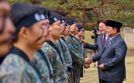 태권도 시범 본 인니 대통령 “우리 쁜짝실랏과 비슷”