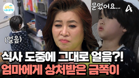 식사 도중 얼음이 되어버린 금쪽이? 엄마에게 상처받은 아이의 행동