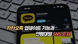 카톡 메시지 삭제와 답장 기능 업데이트와 연령대별 SNS 순위