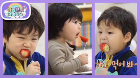 [김준호&심형탁네] 하루의 생애 첫 딸기 먹방! 은우정우를 따라 포크를 든 하루! | KBS 260311 방송 