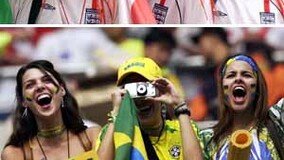 브라질-잉글랜드 서포터스 “오랜만에 적수 만났다”