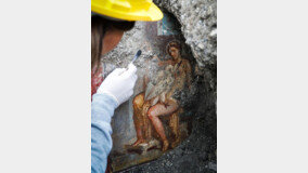 2000년만에 깨어난 유혹… 폼페이 유적 벽화 발굴